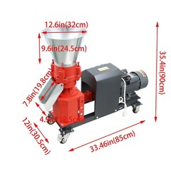 Feed Pellet Machine 3mm Feed Granulator Feed Pelletizer 4 Head Press Roller 220V