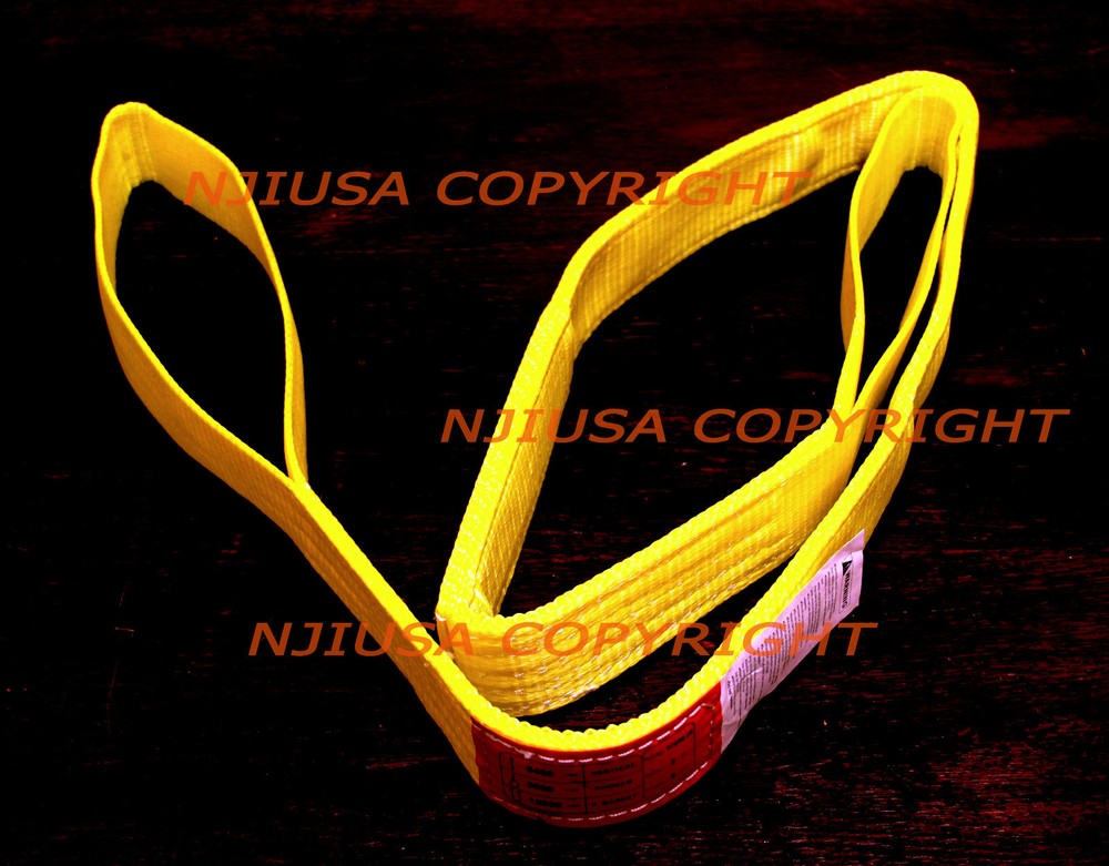 EE2-902 x 14ft 2 Ply Polyester Web Lifting Sling 2″ x 14′ Lifting Tow Strap