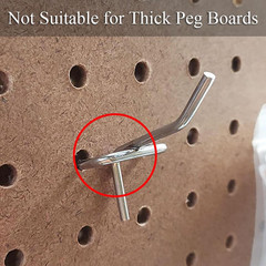 6 Inch 20 Pack Pegboard Hooks Sturdy Shelving Fit 1Mm/0.04Inch Thick Peg Board f