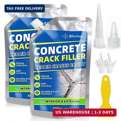 Concrete Crack Filler, 2.2lb(1kg) High Elasticity Self-Leveling Cement Crack Fil