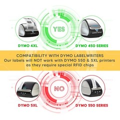 DYMO LW 30256 Compatible LARGE Direct Thermal Address Labels – (50) Rolls of 300