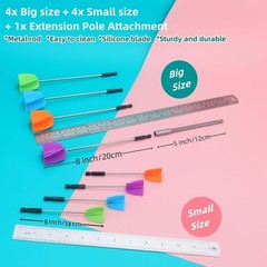 4 Pcs Resin Mixer Paddles for Resin Drill Epoxy Mixer Attachment Paint Stirrer