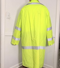 Northern Safety 47″ Hi-Vis Yellow Gray Reflective Raincoat Jacket XL