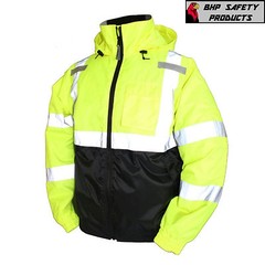 REFLECTIVE BOMBER II JACKET HI-VIZ WATERPROOF ANSI TINGLEY CLASS 3 J26112 SM-5X