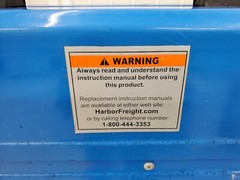 Chicago Electric Mig 100 Welder Set Corded Thermal Overload Blue W/ Wire Feeder