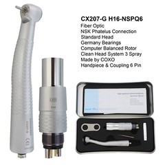 COXO Dental Fiber Optic High Speed Handpiece Turbine Fit KAVO NSK Coupler LED 6H