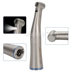 Dental 1:1 Fiber Optic LED Contra Angle Handpiece 4 Spray Push Button fit NSK po