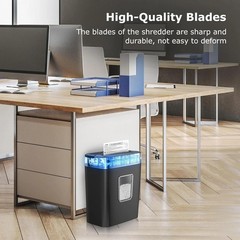 6 Sheet Micro Cut Shredder – High Security for Home/Office Use, 4.2 Gallon Bin