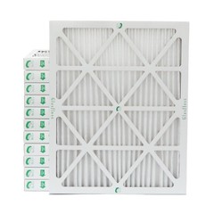 14x20x2 MERV 13 Pleated Air Filters by Glasfloss. Case of 12.