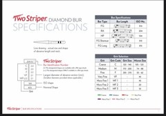 Abrasive Technology Two Striper FG #285.5 Football Fine Grit Diamond Burs 5/Pk