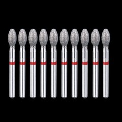 Dental Fine Grit Diamond Burs 379-023F Egg Football Shape for Cutting 10Pcs/PK