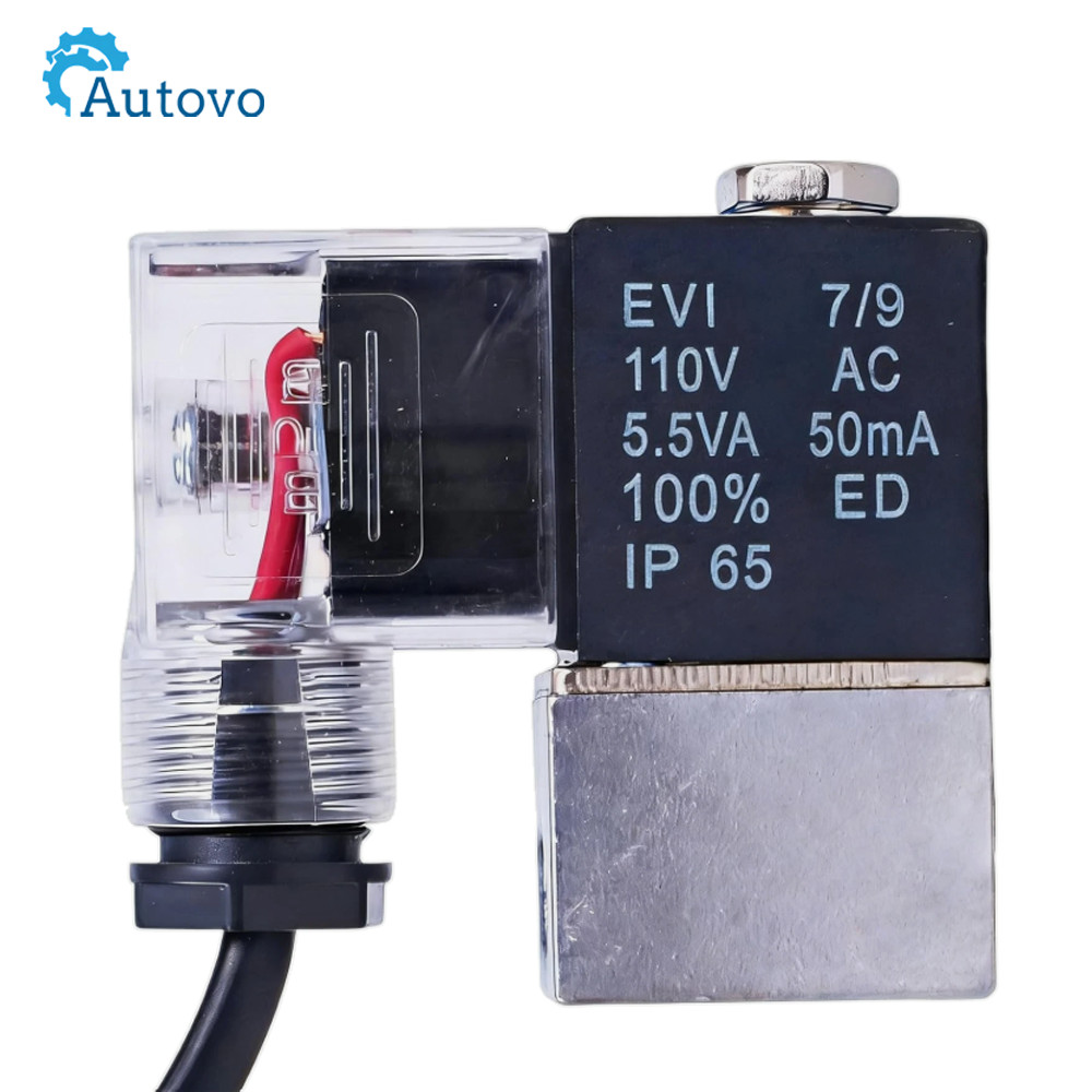 AC 110V Electric Solenoid Air Valve 1/4″ NPT, Suitable for Air Compressor
