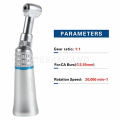 Low Speed Push Button Contra Angle Handpiece Fit RA2.35mm/ FG1.6mm Bur DL Dental
