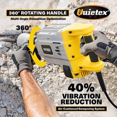 Heavy Duty Electric Jack Hammer 3500W, 1900 BPM Concrete Breaker, 60J Chisel for