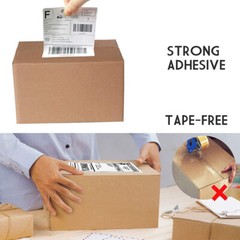 4″X6″ 250 Direct Thermal Blank Shipping Labels for Zebra 2844 ZP450 ZP500 ZP505