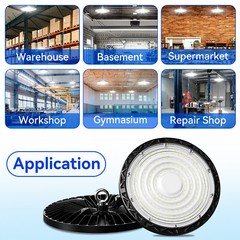 20Pcs 200W UFO Led High Bay Lights Industrial Commercial Warehouse Factory Light