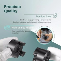 3Pcs 1/2″ to 3/4″ L075 L-Jaw Coupling Set For Log Wood Splitter Hybrid Equipment
