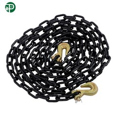 G80 Transport Binder Chain 1/4″ × 14 Ft | Tow Chain with Clevis Grab Hooks