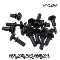 Black Plain Nylon Plastic Snap Rivets Various Sizes And Lengths Rivet – Quality