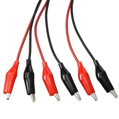 6/12PCS Double Ended Alligator Crocodile Clip Cable Electric Connector Test Wire