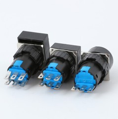 LA16-11X/22X Small 2/3 Gears knob Rotary Switches holding type 16mm 3/6 feet