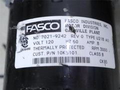 FASCO 7021-9242 Draft Inducer Exhaust Fan Motor Assembly 10K5101