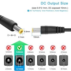12V 2A Power Supply, AC 120V to DC12V 5.5×2.1mm Jack Converter, 12 Volt LED D…