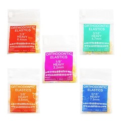JMU Dental Orthodontic Elastics Intraoral Elastic Bands Latex Braces 100pcs/pk