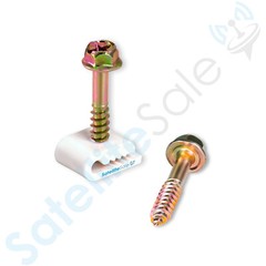 SatelliteSale Ground Screw Clips for Antenna Ground Wire Cable Management 100Pcs