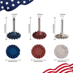 6Pcs Dental Composite Polishing Diamond System RA Disc 14mm Wheel Kit SANDENT po
