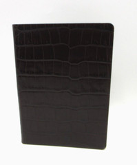 United States Travel Journal 6″ Soft Leather Cover Graphic Image 1995 Croc BROWN