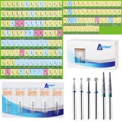 Dental Diamond FG Burs for High Speed Handpiece Friction Grip 1.6mm 100 Types