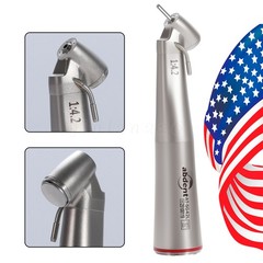 3 PCS Dental 1:4.2 LED 45°Angle Head Contra Angle Handpiece External Water