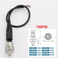 5V Pressure Transducer or Sender 30psi-1600Psi for Fuel Diesel Oil Air Water
