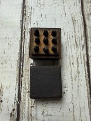Antique Steel Figures Numbers Stampers Set 0-8 H. Boker & Co Complete 9 Piece