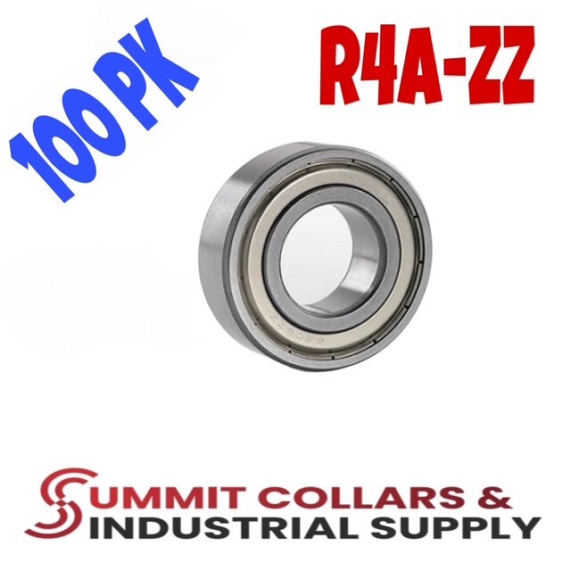 [Qty.100] R4A-ZZ Mini Ball Bearing 1/4×3/4×9/32″ Shielded S1KDD