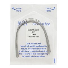 Dental Orthodontic Arch Wire Niti Super Elastic Round Rectangular Ovoid Natural