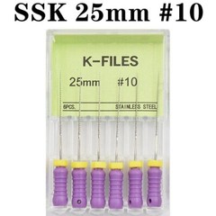 Dental Endo K-FILES Root Canal Stainless Steel Hand Use 21/25/31mm All Sizes