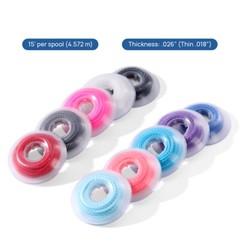 Dental Ortho Elastic Power Chain Rubber Bands Long/Short/Continuous 10 Colors