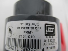 Spears 2131-010 , 1″ IPS PVC Threaded Compact Ball Valve , 235 PSI , FKM