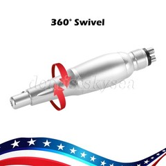 Dental 4:1 Hygiene Prophy Handpiece 360° Swivel Straight Cone Air Motor 4Holes