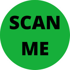 2 RLS of 300 EA – 2″ Green SCAN ME Circle Mailing Instructions Adhesive Stickers