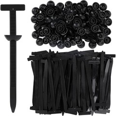 10/50/100 Nylon Cable Tie Buckle Heavy Duty Self-Locking Zip Ties Holder Durable