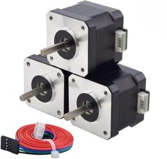 Nema 17 Bipolar Stepper Motor 3 Pack – 1.5A 42Ncm Torque for Precision Use