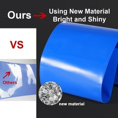 PVC Heat Shrink Wrap 3.94 Inch 100mm Width 9.8FT 3M Length Ba Size: 100mm/3.94