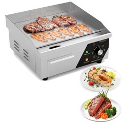 ROVSUN 14″ Commercial Electric Griddle 1500W Countertop Flat Top Grill 122℉-572℉