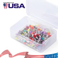 100pcs Dental Nylon Prophy Polishing Brush Latch Flat Bowl Polisher Mixed Color