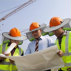 20 Pack Hard Hat Sun Shade Full Brim Sun Shield High Visibility Visor with Re…