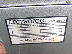 Lectrojog Model 444 Benchtop Tilt Rack Paper Handling Jogging Jogger