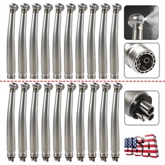 1/10 NSK Style Dental LED E-generator Fiber Optic High Speed Handpiece Turbine